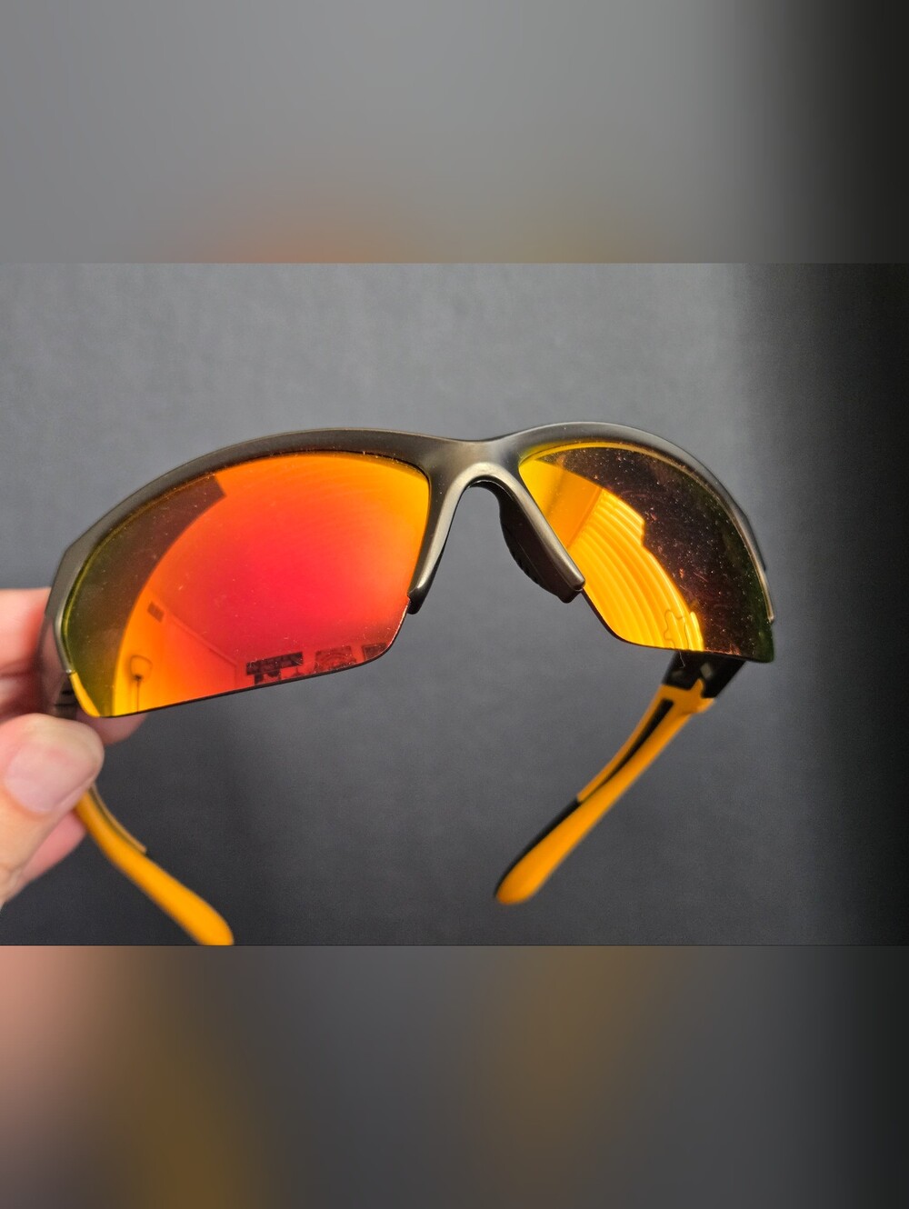 Piranha Sport Unisex Sunglasses Orange/Red Reflective Lens